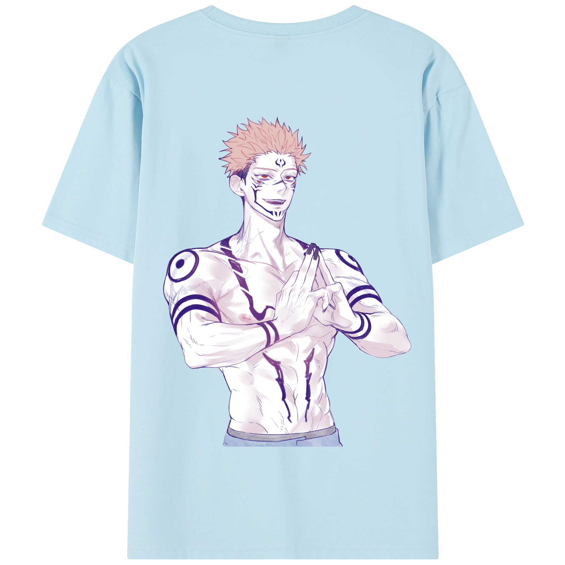 （画像用） 呪術廻戦 Jujutsu Kaisen 綿100％半袖Tシャツ（背面プリント）